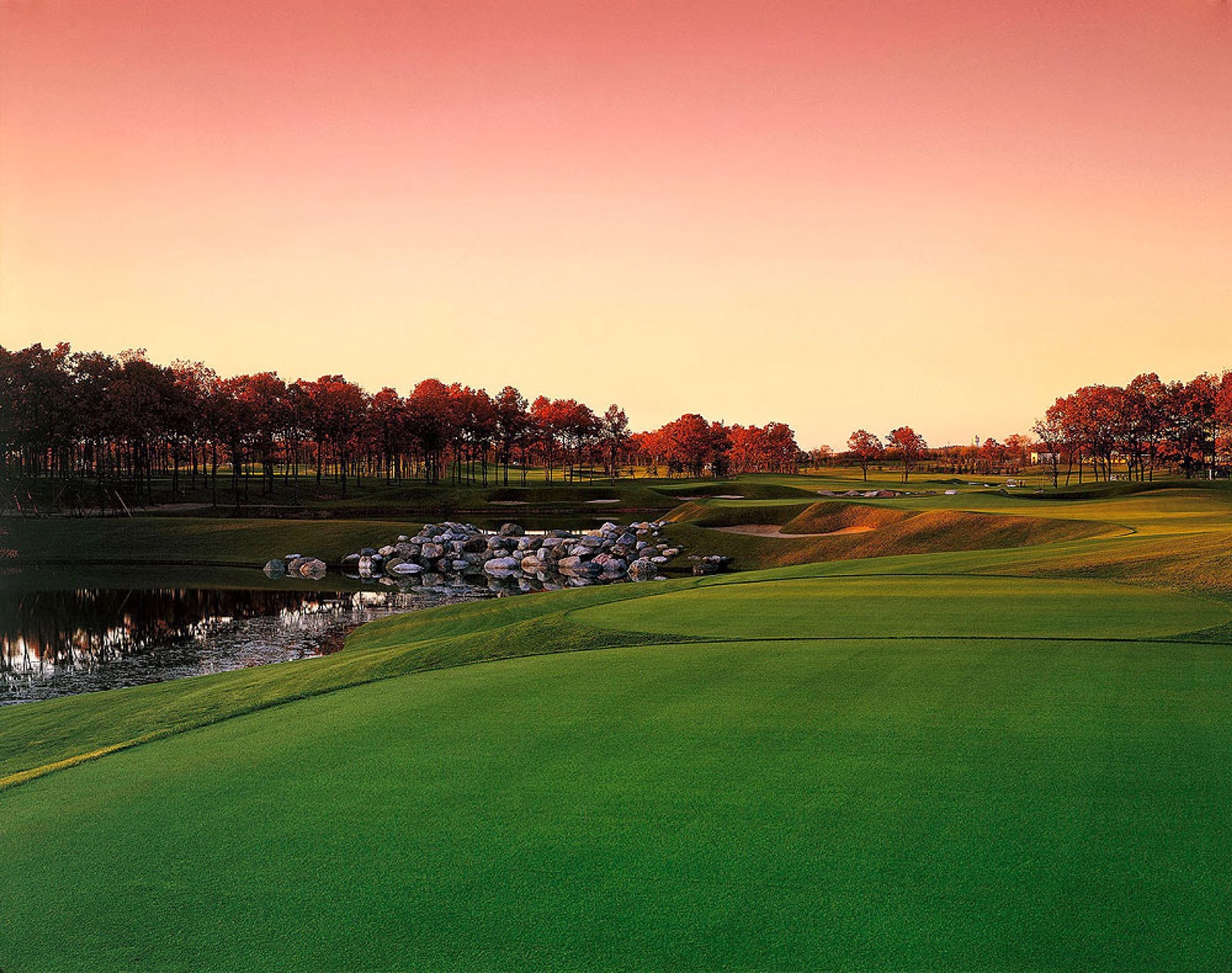 Evening light over Hokkaido Classic Golf Club
